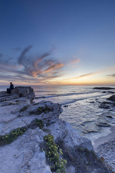 Is Arutas beach in Cabras, Otranto, Sardinia, Italy