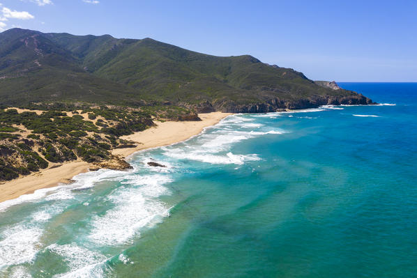 Scivu beach near Arbus, Carbonia-Iglesias, Sardinia, Italy