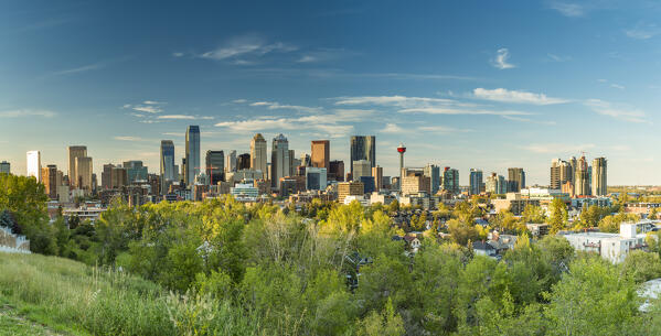 The skyline of Calgary, Alberta, Canada