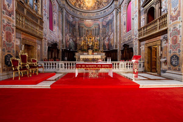 The apse of the Church of the Holy Spirit in the Saxon District
Europe, Italy, Lazio, Province of Rome, Rome