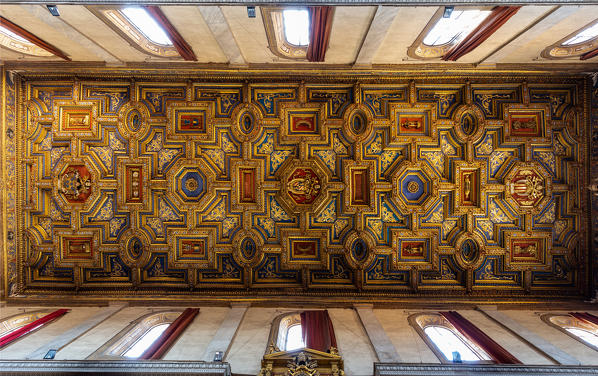 The ceiling of the Church of the Holy Spirit in the Saxon District
Europe, Italy, Lazio, Province of Rome, Rome