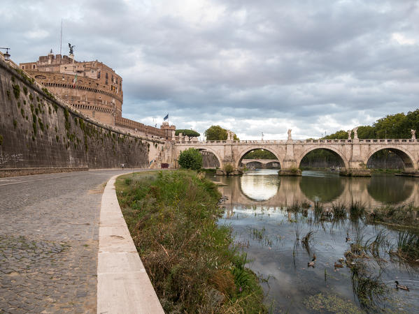 The Castle of the Holy Angel and the Aelian Bridge
Europe, Italy, Lazio Region, Province of Rome, Rome