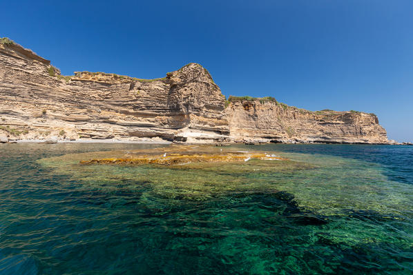 The Cala Battaglia area and its cliffs.
Europe, Italy, Lazio, Province of Latina, Island of Ventotene