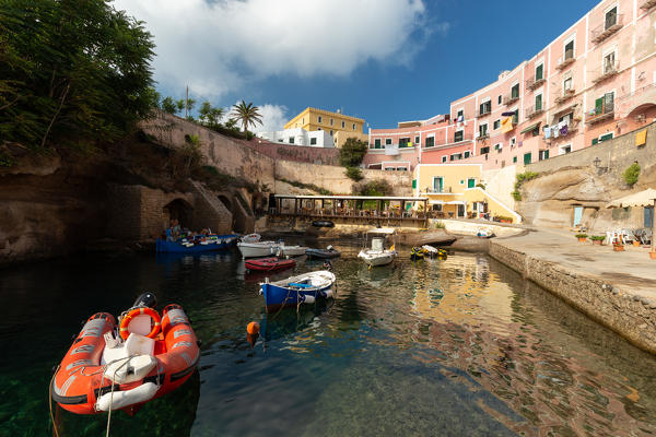The Pozillo area, part of the neighborhood built on the ancient Roman port of Ventotene
Europe, Italy, Lazio, Province of Latina, Island of Ventotene