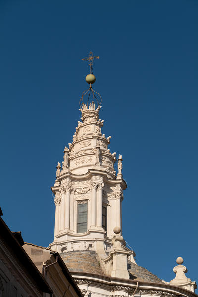 The dome of the Basilica of Sant'Ivo alla Sapienza, built on a project by the architect Borromini.
Italy, Lazio, Province of Rome, Rome.
