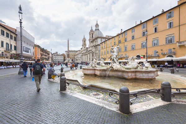 Navona square at Rome
Europe, Italy, Lazio region, Roma district, Rome capital
