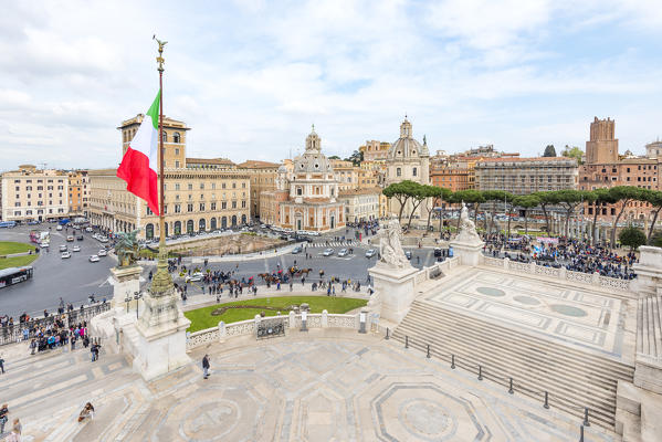 Altar of the Fatherland at Rome capital city
Europe, Italy, Lazio region, Roma district