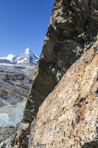 A look at the Matterhorn. Zermatt Canton of Valais Pennine Alps Switzerland Europe