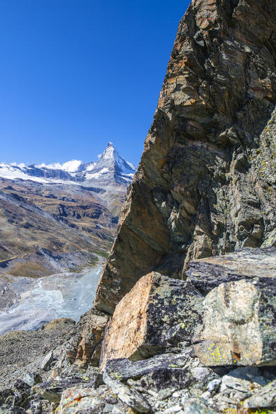 A look at the Matterhorn. Zermatt Canton of Valais Pennine Alps Switzerland Europe