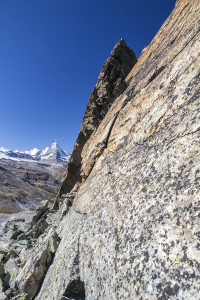 A look at the Matterhorn. Zermatt Canton of Valais Pennine Alps Switzerland Europe