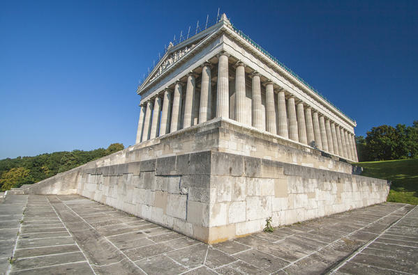 Walhalla Temple Regensburg Bavaria Southern Germany Europe