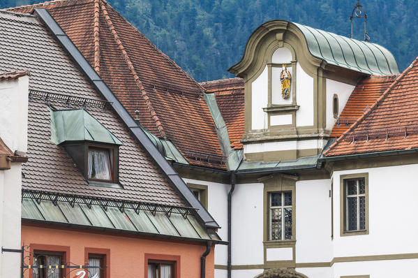 Details of buildings in Fussen  Bavaria southern Germany Europe