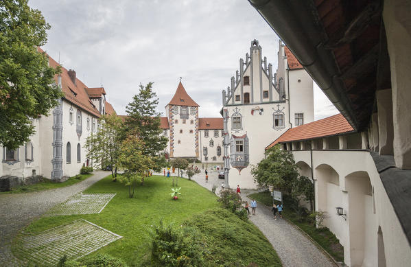 Hohes Schloss castle Fussen  Bavaria southern Germany Europe