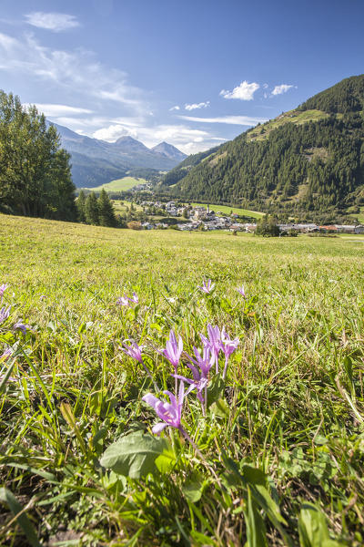 Santa Maria village Umbrail Pass Mustair Valley Canton of Grisons Switzerland Europe