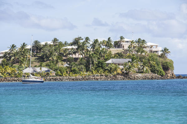 A typical tourist resort overlook the Caribbean Sea Carlisle Morris Bay Antigua and Barbuda Leeward Island West Indies