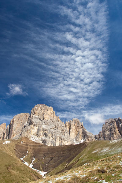 The Langkofel Group is a massif in the western Dolomites. It separates GrÃ¶den (to the north) and the Fassa valley (to the south), as well as the Sella massif (to the east) and the Rosengarten (to the west). Northwest of the Langkofel is the Seiser Alm. The highest point in the range is the eponymous Langkofel with a height of 3,181 metres. Trentino Alto Adige Italy Europe