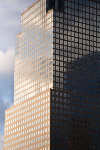A skyscraper in the Financial District of Manhattan, New York, United States
