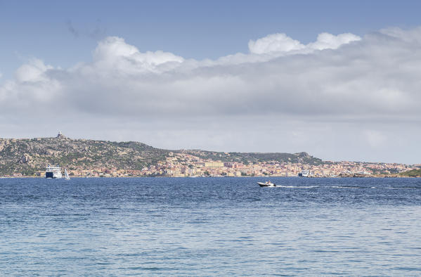 Boat trip in the blue sea Palau Province of Sassari Sardinia Italy Europe