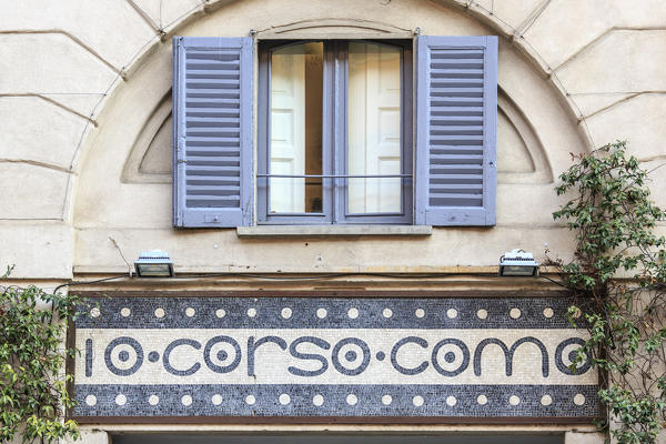 Details of the urban area of 10 Corso Como known for restaurants and shopping Milan Lombardy Italy Europe