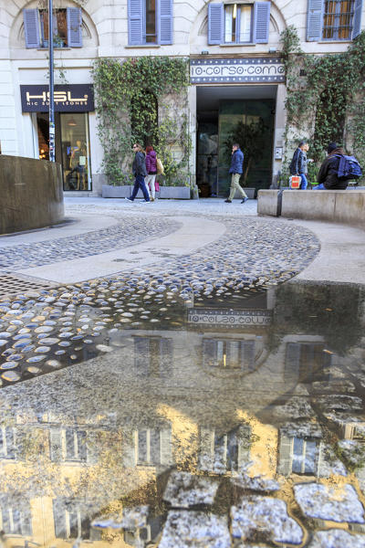 The urban area of 10 Corso Como known for restaurants and shopping Milan Lombardy Italy Europe