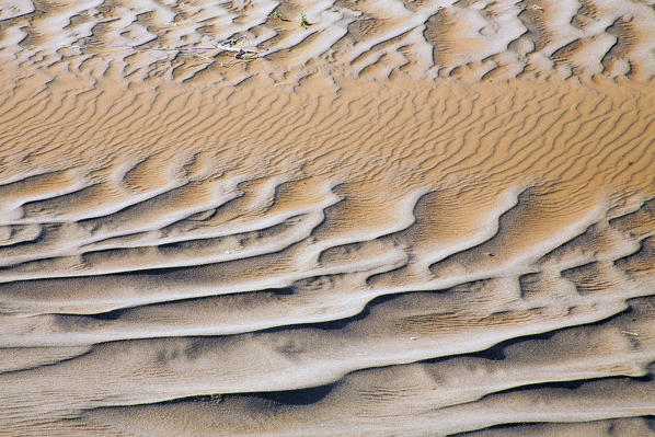 Wind and gravity are constantly redefining the shape of the dunes in Namib Desert, Namibia Africa
