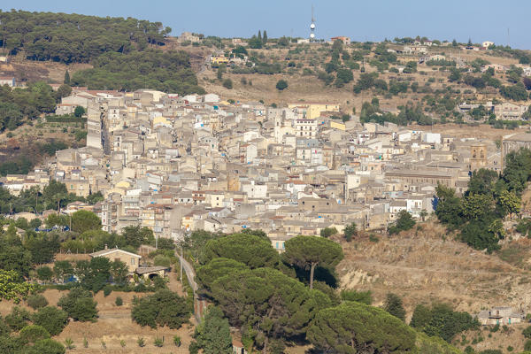 The ancient baroque old town of Piazza Armerina province of Enna Sicily Italy Europe