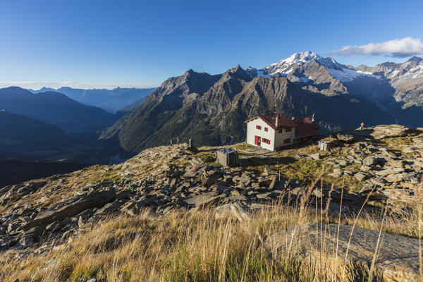 Rifugio Longoni, Chiesa in Valmalenco, Malenco Valley, province of Sondrio, Valtellina, Lombardy, Italy