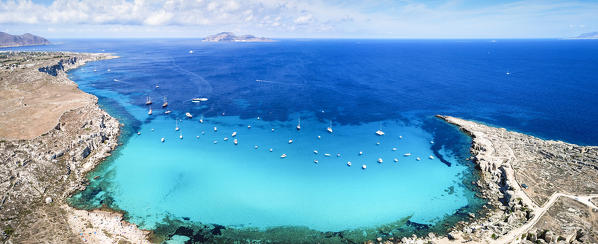 Cala Rossa, Favignana island, Aegadian Islands, province of Trapani, Sicily, Italy