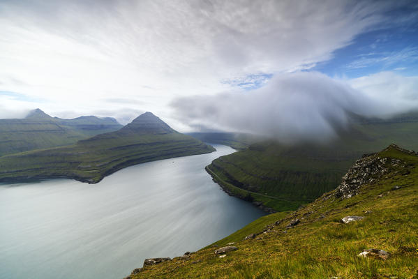 Fjords of Funningur, Eysturoy island, Faroe Islands, Denmark