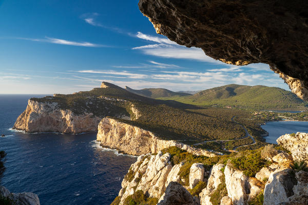 Cave at Capo Caccia, Alghero, Sassari province, Sardinia, Italy, Europe.