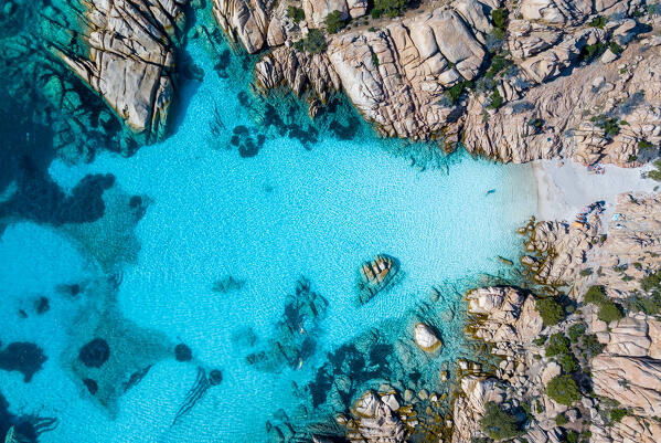 Cala Coticcio, Caprera island, La Maddalena, Sassari province, Sardinia, Italy, Europe.