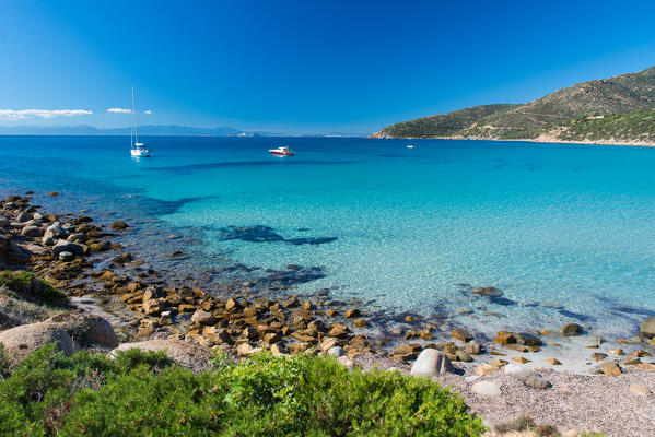 mari pintau beach, quartu sant'elena, cagliari province, sardinia, italy, europe.