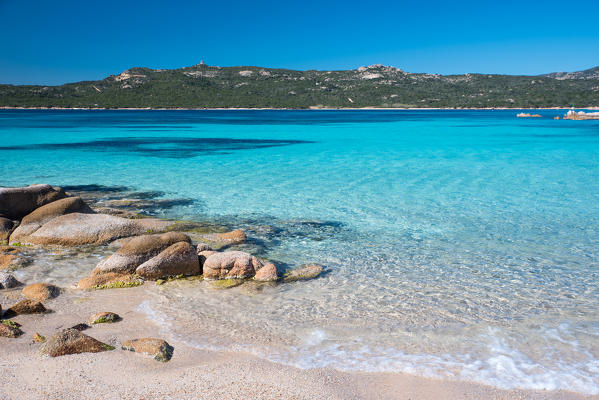 Spiaggia del Pirata, Capriccioli, Costa Smeralda, Arzachena, Olbia Tempio province, Sardinia, italy, Europe. 