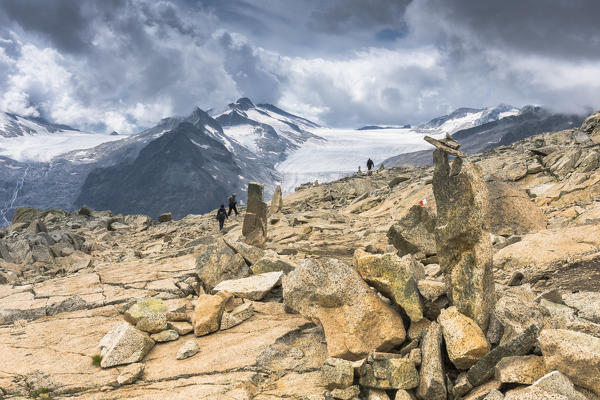 Some hikers along the 