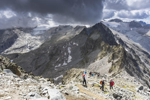 Some hikers along the 