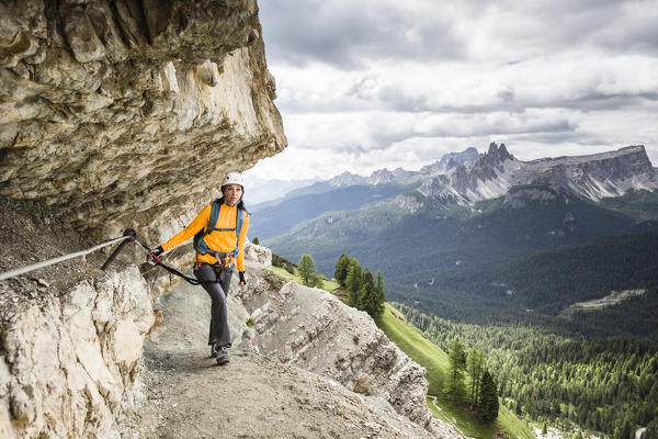 a view of the famous via ferrata 