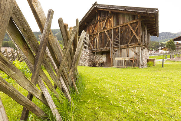 the typical old country house in Sarntal, Bolzano province, South Tyrol, Trentino Alto Adige, Italy
