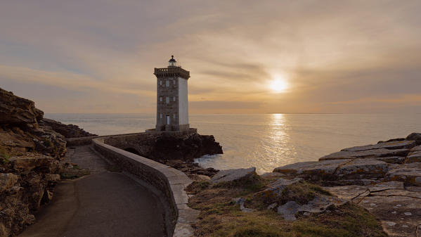 Kermorvan Lighthouse, Le Conquet, Brest, Finistère departement, Bretagne - Brittany, France, Europe