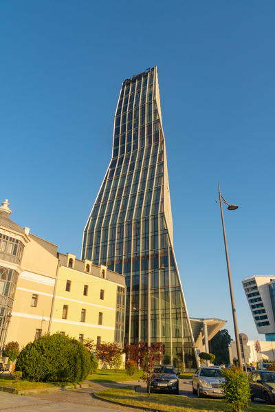 One of the modern tower in the skyline of Batumi. Batumi, Agiara region, Georgia.
