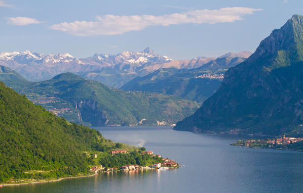 Europe, Italy, Lombardy. The Iseo lake