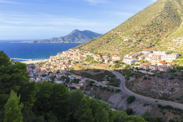 Village of Buggerru, Sud Sardegna province, Sardinia, Italy, Europe.