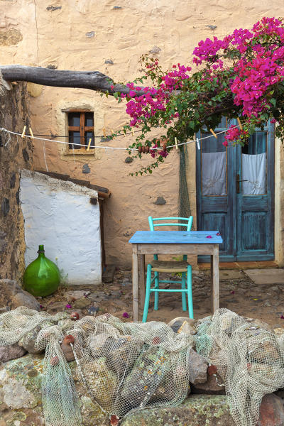 Traditional fishermen's house. Is Loccis Santus, San Giovanni Suergiu, Sud Sardegna province, Sardinia, Italy, Europe.