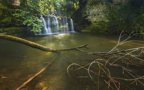 Fermona waterfall, Ferrera di Varese, Varese province, Lombardy, Italy, Europe