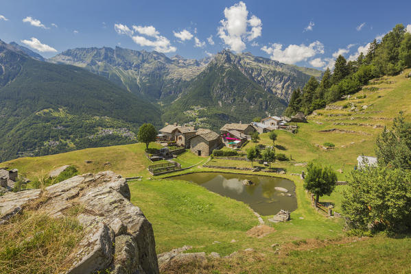 Lagunc village, San Giacomo Filippo, Chiavenna valley, Sondrio province, Lombardy, Italy, Europe