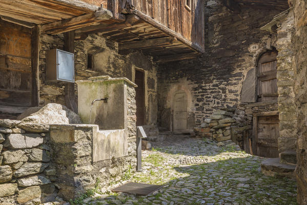Savogno village, Piuro, Chiavenna valley, Sondrio province, Lombardy, Italy, Europe