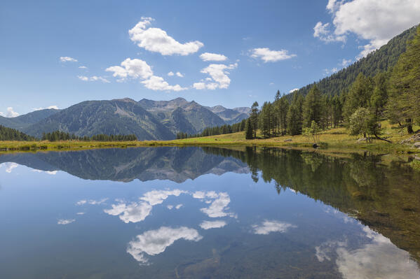 Covel lake, Peio valley, Stelvio National Park, Trento province, Trentino Alto Adige, Italy, Europe