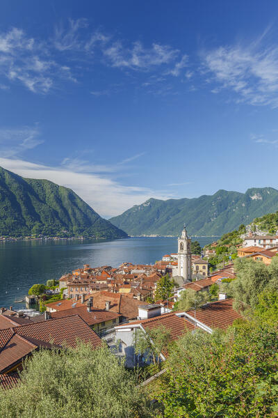 A view of Sala Comacina town and lake Como from 