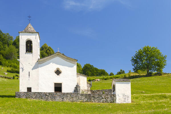 Daloo church, San Giacomo Filippo, Sondrio province, Chiavenna valley, Lombardy, Italy, Europe