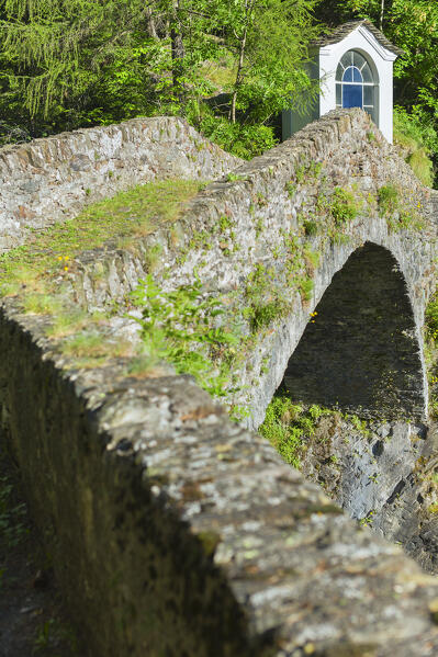 Roman bridge of Campodolcino, Spluga valley, Sondrio province, Lombardy, Italy, Europe