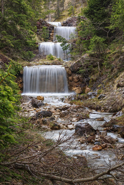 Rio Kaserill, park Puez, Funes valley, Bolzano province, South Tyrol region, Trentino Alto Adige, Italy, Europe